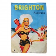 Cotton Tea Towel - Beach is Calling Brighton
